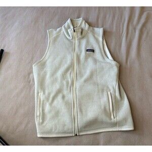 Patagonia Vest Jacket Women XL White Better Sweater Fleece Hiking Outdoor
